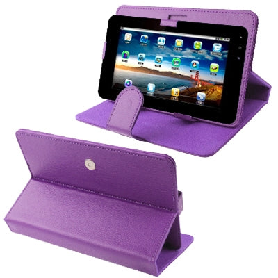Detachable Litchi Texture Leather Case with Magic Tape & Holder for 9 inch Tablet PC, Adjustable Size