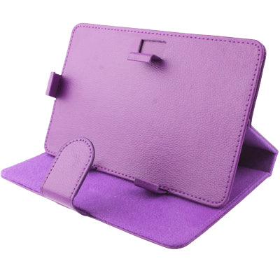 Detachable Litchi Texture Leather Case with Magic Tape & Holder for 9 inch Tablet PC, Adjustable Size
