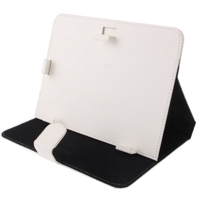 Detachable Litchi Texture Leather Case with Magic Tape & Holder for 9 inch Tablet PC, Adjustable Size