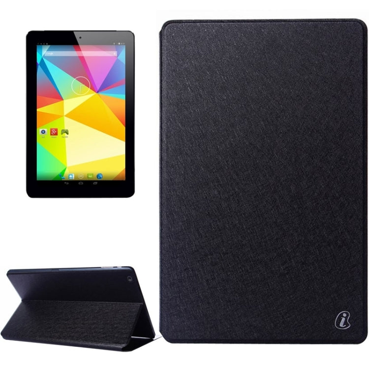 Silk Texture Horizontal Flip Leather Case with Holder for Cube U31GT Talk10