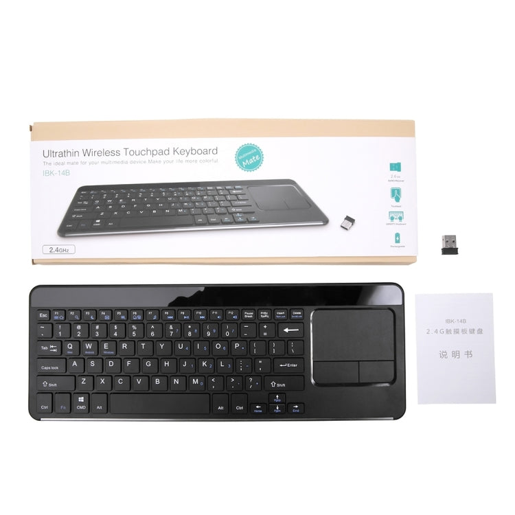 Seenda IBK-14B 2.4G Universal Portable Wireless Keyboard with Touchpad for Tablets & Laptop/Desktop/All-in-one Computer, Compatible with Windows System