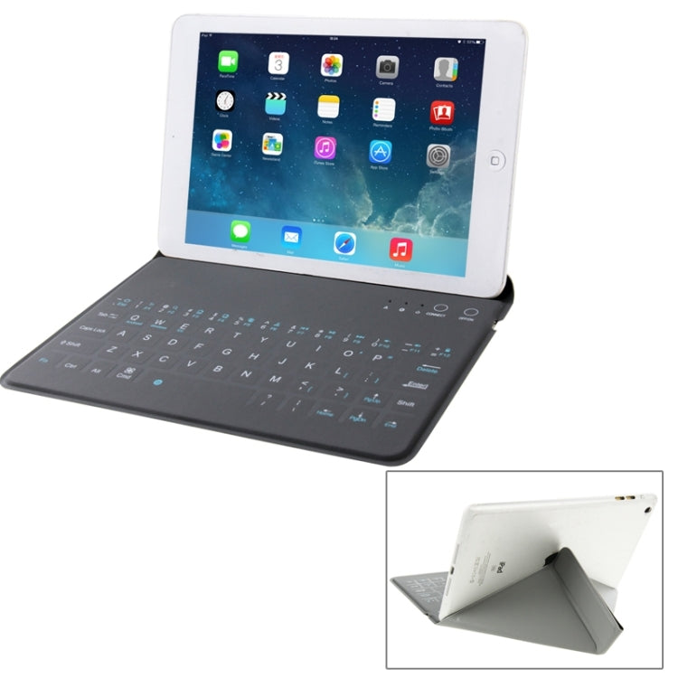 Ultrathin Universal Bluetooth Keyboard Crazy Horse Texture Leather Tablet Case with Holder for 7.0 inch / 7.85 inch / 7.9 inch / 8.0 inch Tablet PC