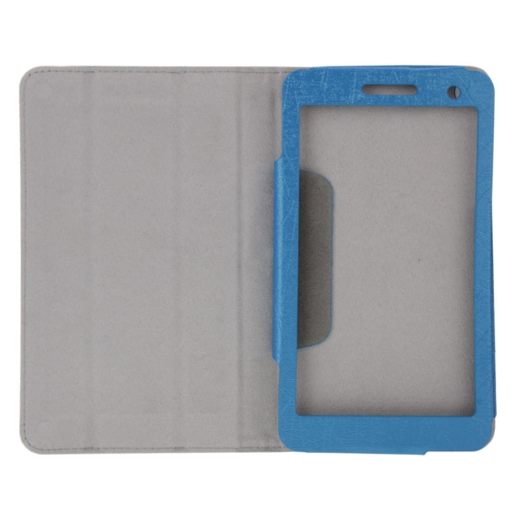 Steel Wire Texture Magnetic Horizontal Flip Leather Case with Three-Folding Holder for Huawei MediaPad T1 7.0 / T1-701u