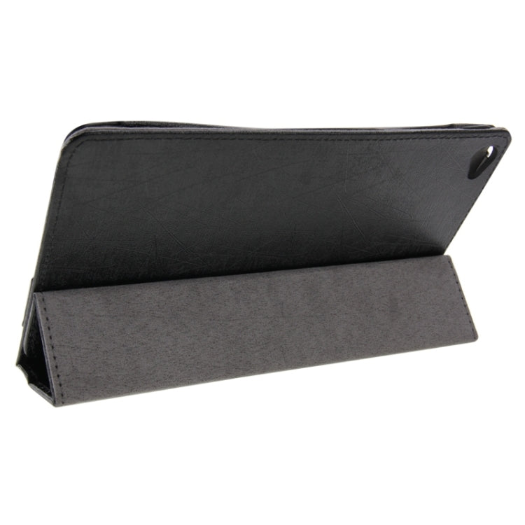 Steel Wire Texture Magnetic Horizontal Flip Leather Case with Three-Folding Holder for Huawei MediaPad M2 8.0