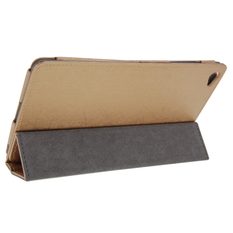 Steel Wire Texture Magnetic Horizontal Flip Leather Case with Three-Folding Holder for Huawei MediaPad M2 8.0