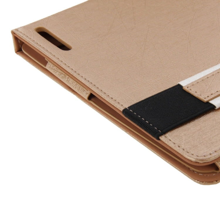 Steel Wire Texture Magnetic Horizontal Flip Leather Case with Holder for Cube i10 & Jumper EZpad 4s