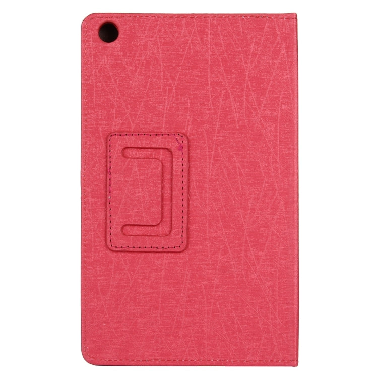 For Lenovo IdeaTab A8-50 / A5500 Steel Wire Texture Magnetic Horizontal Flip Leather Case with Holder