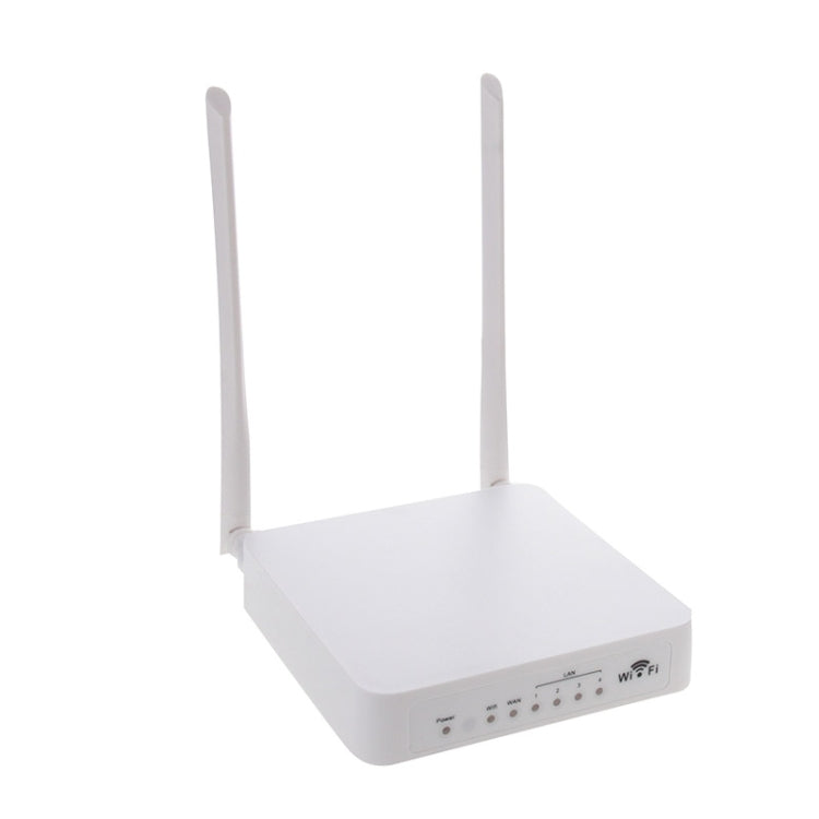 300Mbps 4 Ports Wireless WiFi Router for Small Business / Office / Home(White)