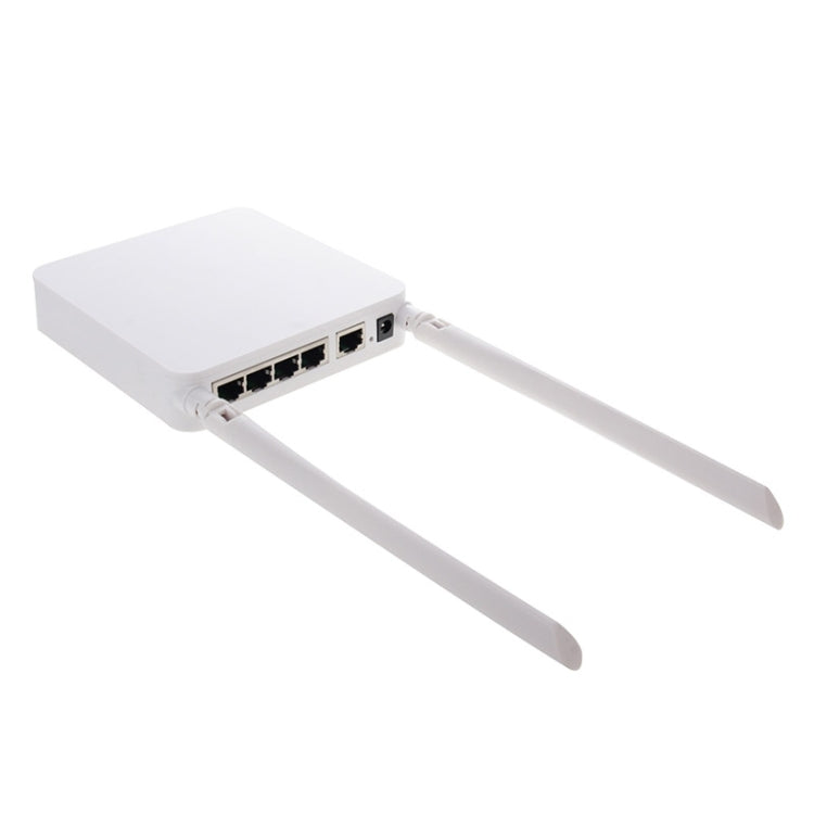 300Mbps 4 Ports Wireless WiFi Router for Small Business / Office / Home(White)