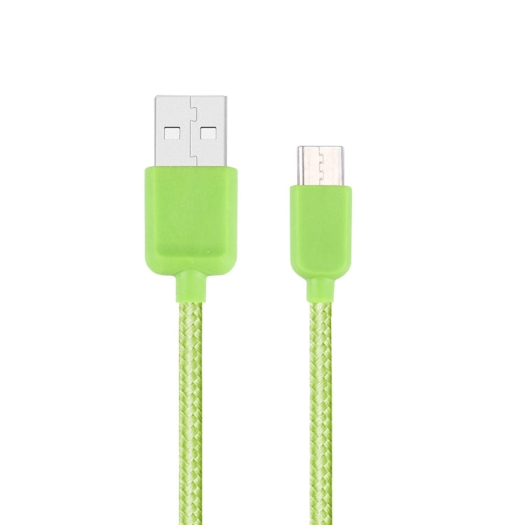 1m USB-C / Type-C to USB 2.0 Nylon Woven Data Sync Charging Cable, For Galaxy S8 & S8 + / LG G6 / Huawei P10 & P10 Plus / Xiaomi Mi6 & Max 2 and other Smartphones