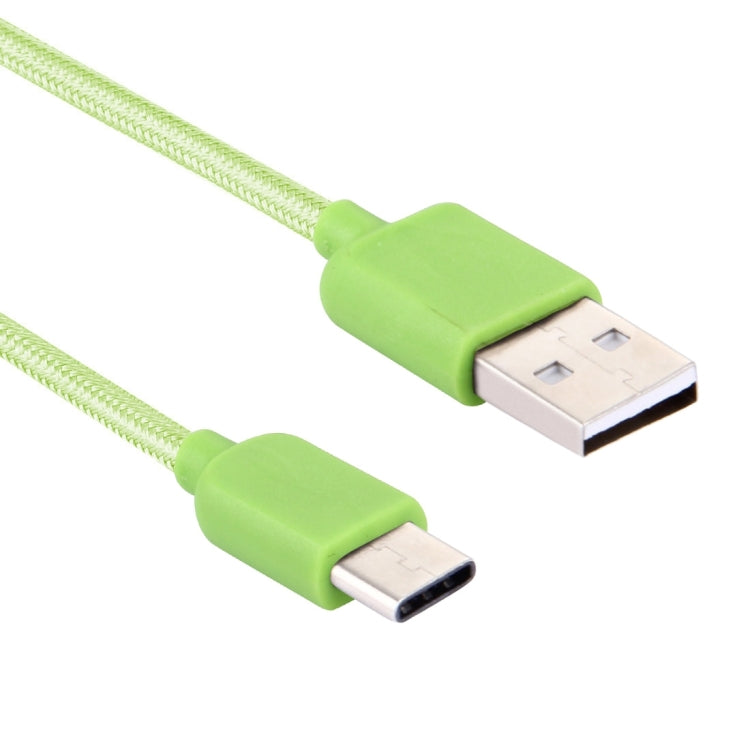1m USB-C / Type-C to USB 2.0 Nylon Woven Data Sync Charging Cable, For Galaxy S8 & S8 + / LG G6 / Huawei P10 & P10 Plus / Xiaomi Mi6 & Max 2 and other Smartphones