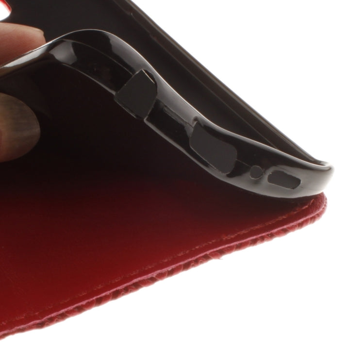 For Galaxy S7 Edge / G935 Embossed Floral Pattern Horizontal Flip Leather Case with Card Slots & Holder & Lanyard