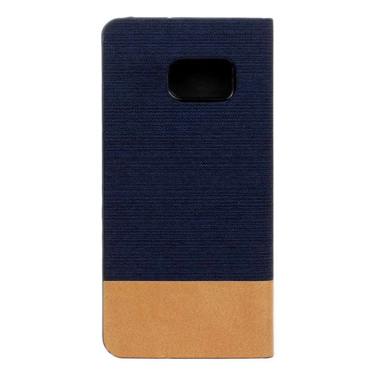 For Galaxy S7 / G930 Canvas Pattern PU + TPU Horizontal Flip Leather Case with Holder & Card Slots