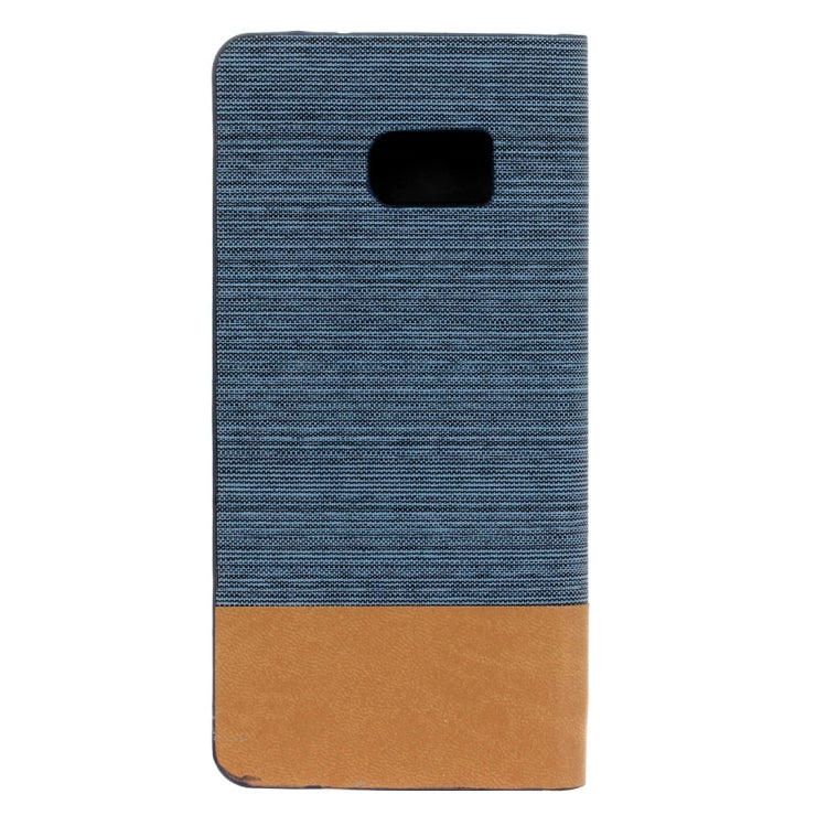 For Galaxy S7 Edge / G935 Canvas Pattern PU + TPU Horizontal Flip Leather Case with Holder & Card Slots