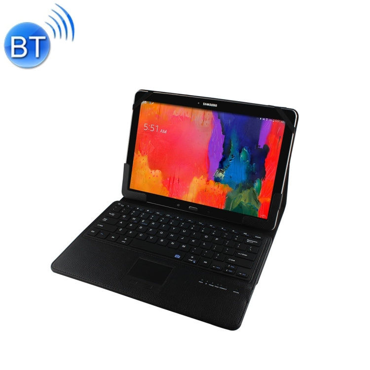 For 12-12.3inch Microsoft Surface Pro 4 & Pro 3 Separable Litchi Texture Horizontal Flip Leather Tablet Case + Bluetooth Keyboard with Touchpad & Holder(Black)