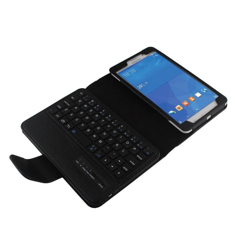 For Galaxy Tab 4 7.0 / T230 Separable Litchi Texture Horizontal Flip Leather Tablet Case + Bluetooth Keyboard with Holder & Selfie Function