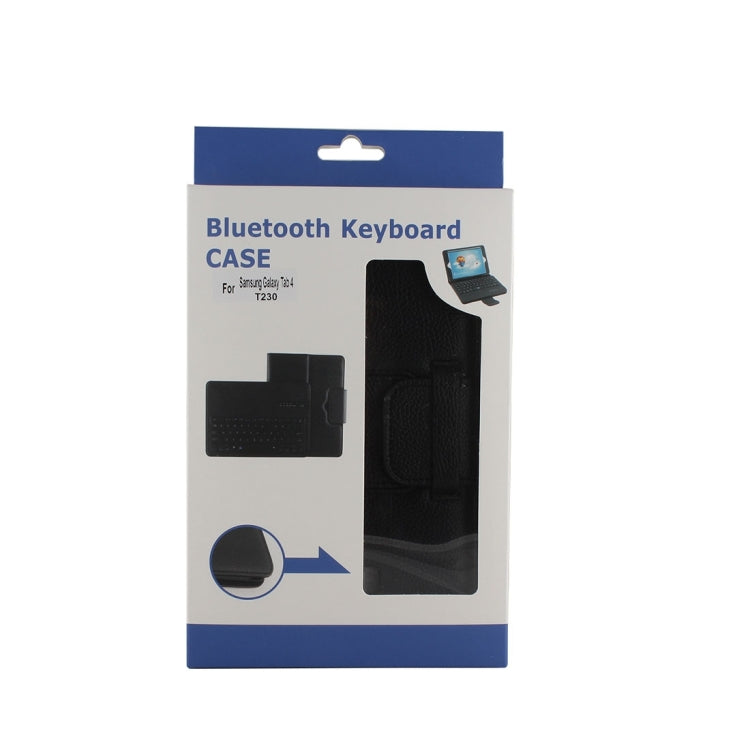 For Galaxy Tab 4 7.0 / T230 Separable Litchi Texture Horizontal Flip Leather Tablet Case + Bluetooth Keyboard with Holder & Selfie Function