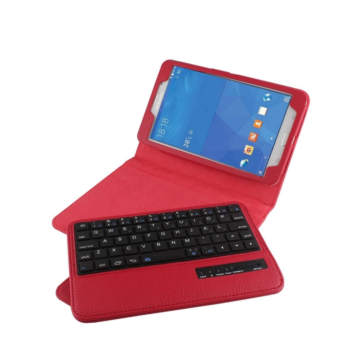 For Galaxy Tab 4 7.0 / T230 Separable Litchi Texture Horizontal Flip Leather Tablet Case + Bluetooth Keyboard with Holder & Selfie Function