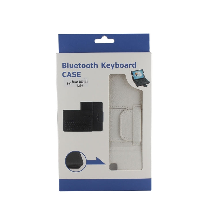 For Galaxy Tab 4 7.0 / T230 Separable Litchi Texture Horizontal Flip Leather Tablet Case + Bluetooth Keyboard with Holder & Selfie Function