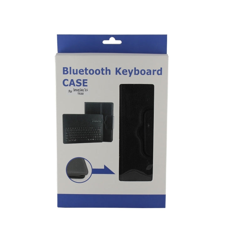 For Galaxy Tab 4 10.1 / T530 Separable Litchi Texture Horizontal Flip Leather Tablet Case + Bluetooth Keyboard with Holder & Selfie Function