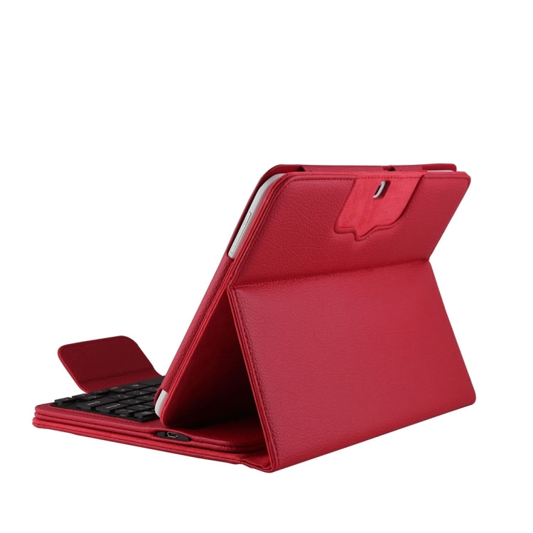 For Galaxy Tab 4 10.1 / T530 Separable Litchi Texture Horizontal Flip Leather Tablet Case + Bluetooth Keyboard with Holder & Selfie Function