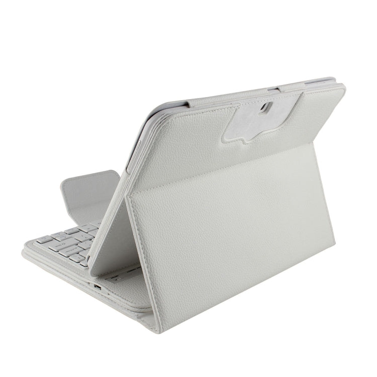 For Galaxy Tab 4 10.1 / T530 Separable Litchi Texture Horizontal Flip Leather Tablet Case + Bluetooth Keyboard with Holder & Selfie Function