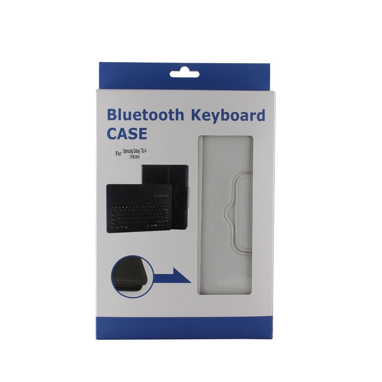 For Galaxy Tab 4 10.1 / T530 Separable Litchi Texture Horizontal Flip Leather Tablet Case + Bluetooth Keyboard with Holder & Selfie Function