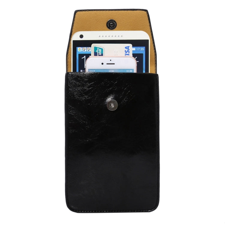 Crazy Horse Texture Universal Business Vertical Two Layers Multi-function Leather Shoulder Bag with Card Slots for iPhone 6 Plus & 6S Plus / Galaxy S7 Edge / Huawei Mate 8