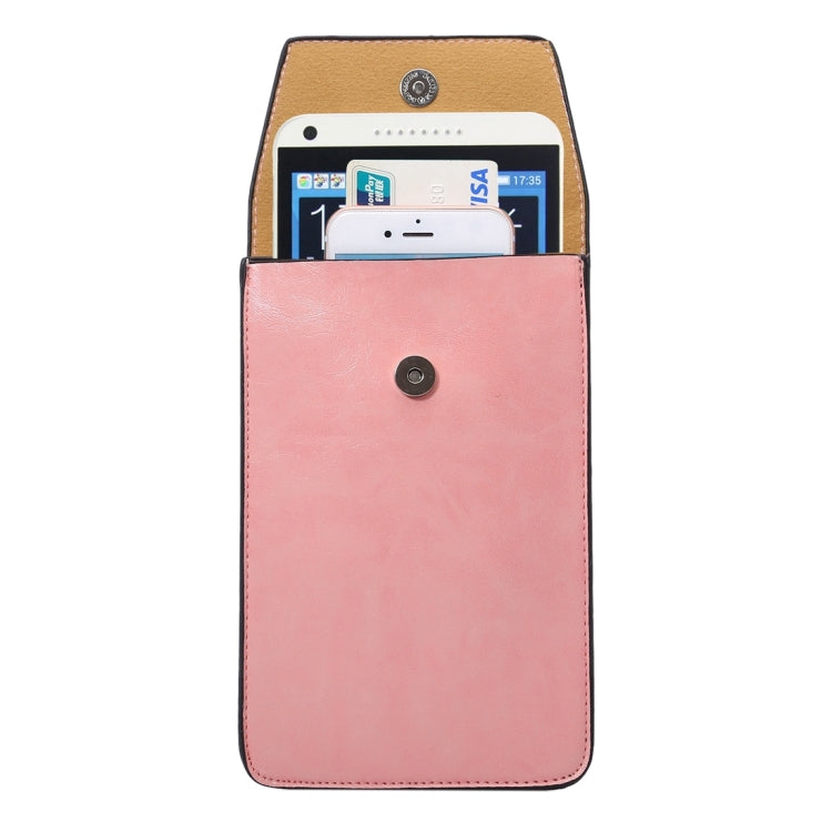 Crazy Horse Texture Universal Business Vertical Two Layers Multi-function Leather Shoulder Bag with Card Slots for iPhone 6 Plus & 6S Plus / Galaxy S7 Edge / Huawei Mate 8