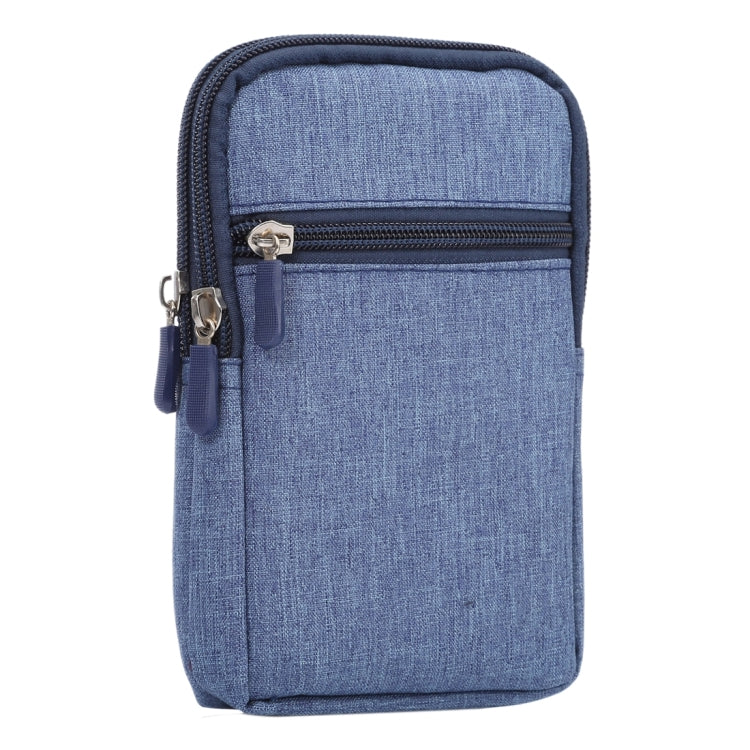 Universal Jeans Leisure Style Leather Case / Waist Bag for Galaxy S9+ & S8+ & Note 8 & S7 Edge / iPhone X & 7 & 7 Plus & 6 Plus & 6s Plus / Huawei Mate 8, Size:18.0 x 11.0 x 2.5cm