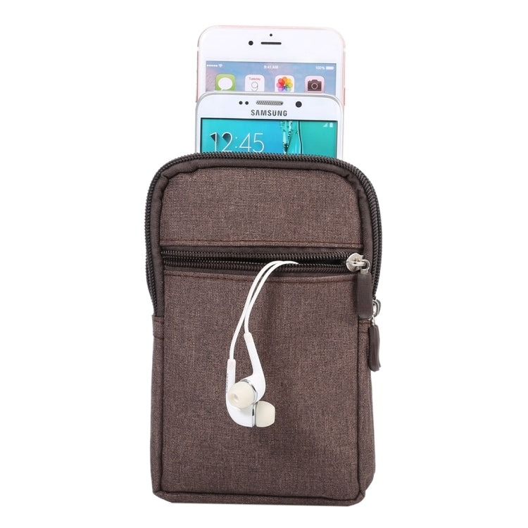 Universal Jeans Leisure Style Leather Case / Waist Bag for Galaxy S9+ & S8+ & Note 8 & S7 Edge / iPhone X & 7 & 7 Plus & 6 Plus & 6s Plus / Huawei Mate 8, Size:18.0 x 11.0 x 2.5cm