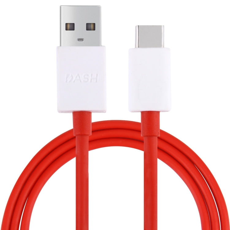For OnePlus Phone Flash Charging USB to Type-C Data Cable, Length: 1m(Red)