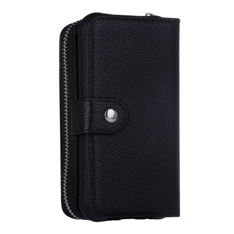 For Galaxy S7 / G930 Lithi Texture Separable Horizontal Flip Leather Case with Card Slots & Wallet & Photo Frame & Lanyard