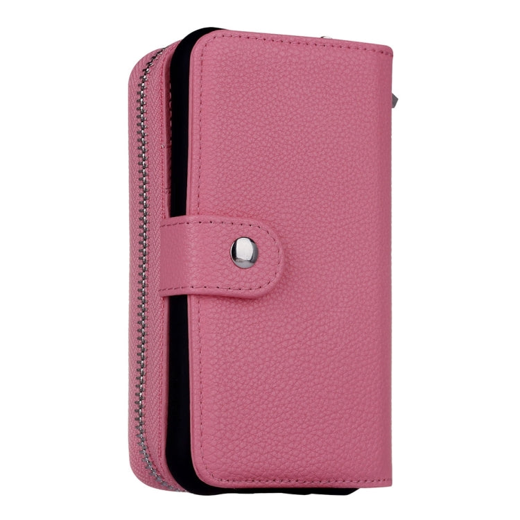 For Galaxy S7 Edge / G935 Zipper Lithi Texture Separable Horizontal Flip Leather Case with Card Slots & Wallet & Photo Frame & Lanyard