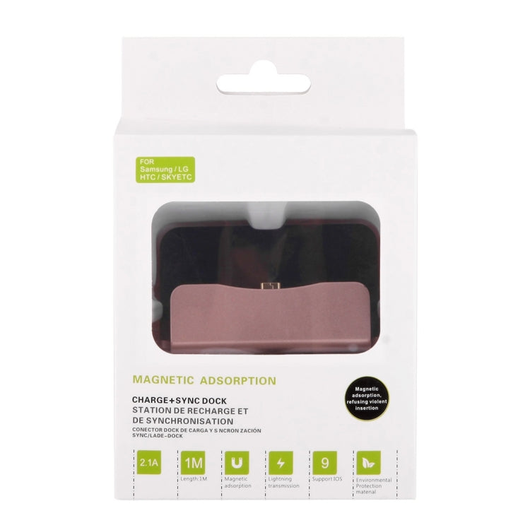 5V 1A Micro USB Sync Data / Charging Magnetic Desktop Station Dock Charger, For Samsung, HTC, LG, Sony, Huawei, Lenovo and other Smartphones