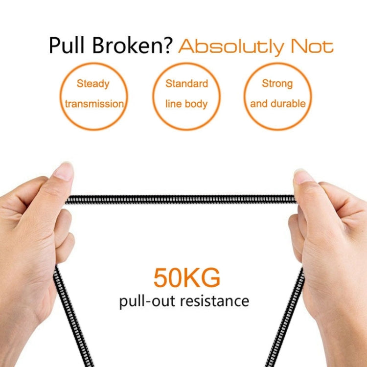 1m Micro USB to USB 2.0 Flexible Metal Data Sync Charging Cable