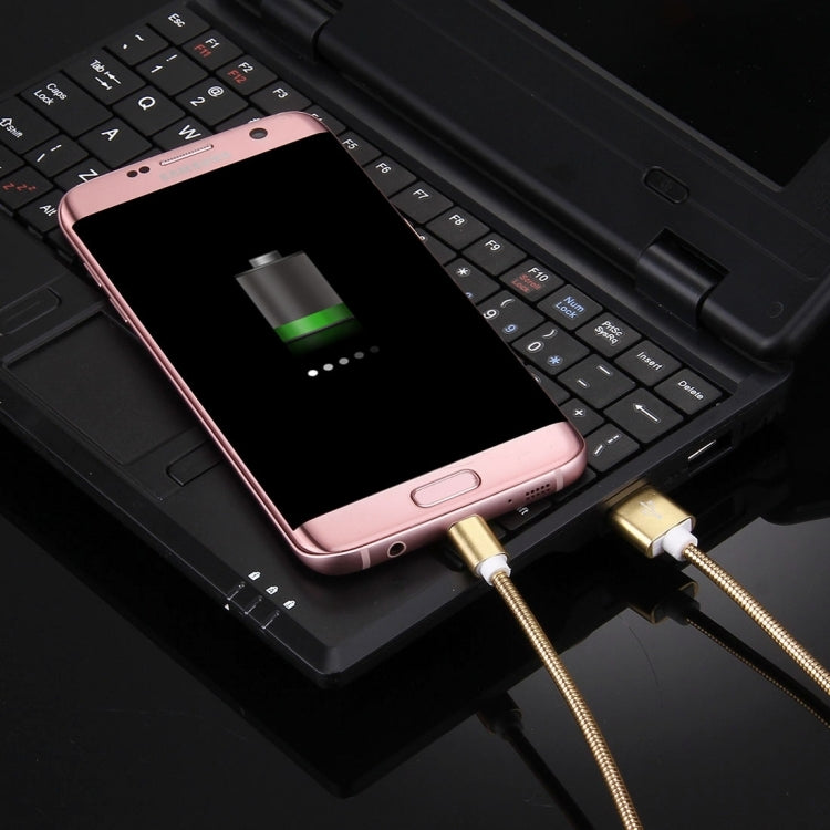 1m Micro USB to USB 2.0 Flexible Metal Data Sync Charging Cable