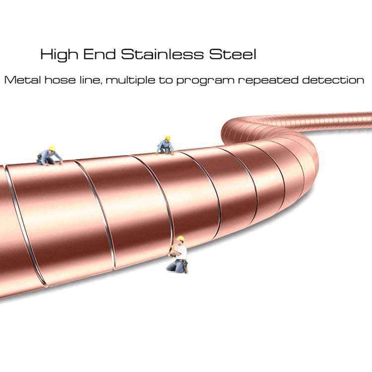 1m Micro USB to USB 2.0 Flexible Metal Data Sync Charging Cable