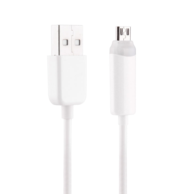 1m Micro USB to USB 2.0 Sync Data / Charger Spring Coiled Cable with LED Indicator, For Samsung, HTC, LG, Sony, Huawei, Lenovo, Xiaomi and other Smartphones(White)