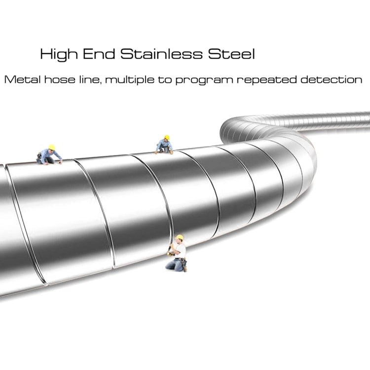 1m USB-C / Type-C 3.1 Male to USB 2.0 Male Data Sync Charging Metal Wire Spring Cable, For Galaxy S8 & S8 + / LG G6 / Huawei P10 & P10 Plus / Xiaomi Mi6 & Max 2 and other Smartphones