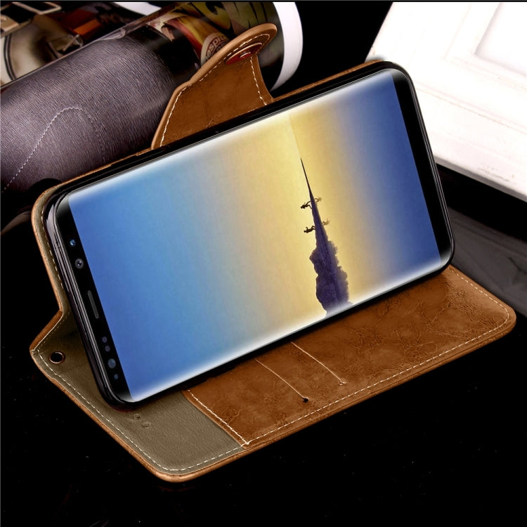 For Galaxy Note 8 Retro Crazy Horse Texture Wax Fake Leather Horizontal Flip Leather Case with Holder & Card Slots & Wallet & Lanyard