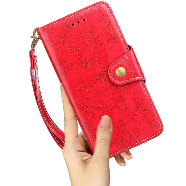 For Galaxy Note 8 Retro Crazy Horse Texture Wax Fake Leather Horizontal Flip Leather Case with Holder & Card Slots & Wallet & Lanyard