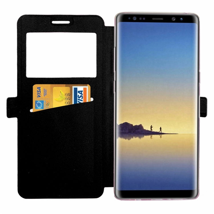 For Galaxy Note 8 Argyles Texture Horizontal Flip Leather Case with Holder & Card Slots & Call Display ID