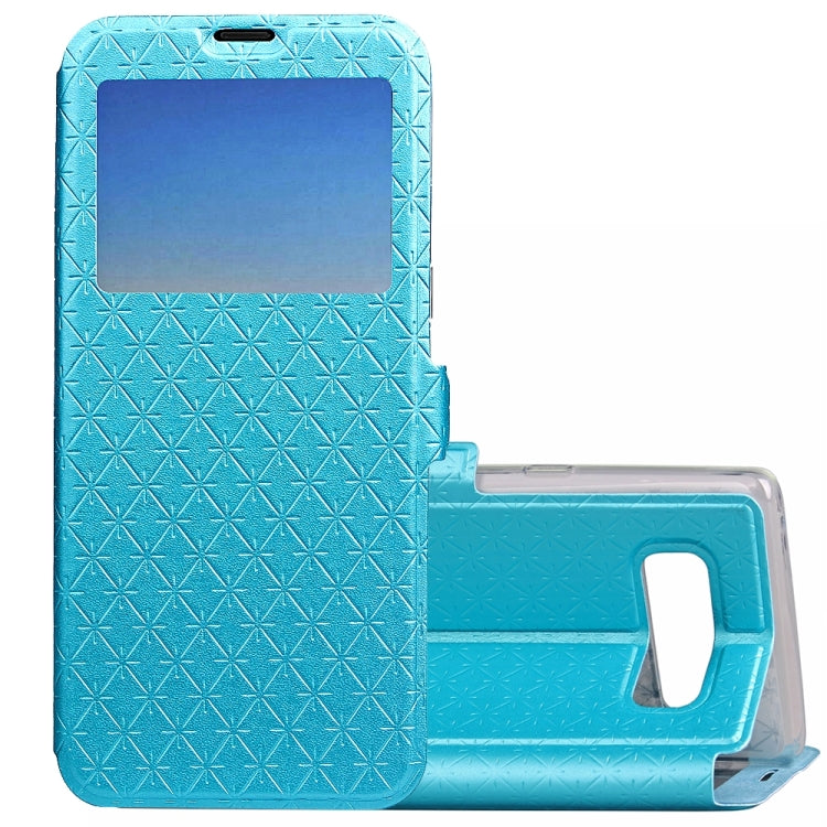 For Galaxy Note 8 Argyles Texture Horizontal Flip Leather Case with Holder & Card Slots & Call Display ID