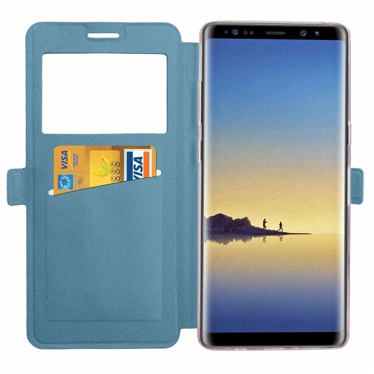 For Galaxy Note 8 Argyles Texture Horizontal Flip Leather Case with Holder & Card Slots & Call Display ID