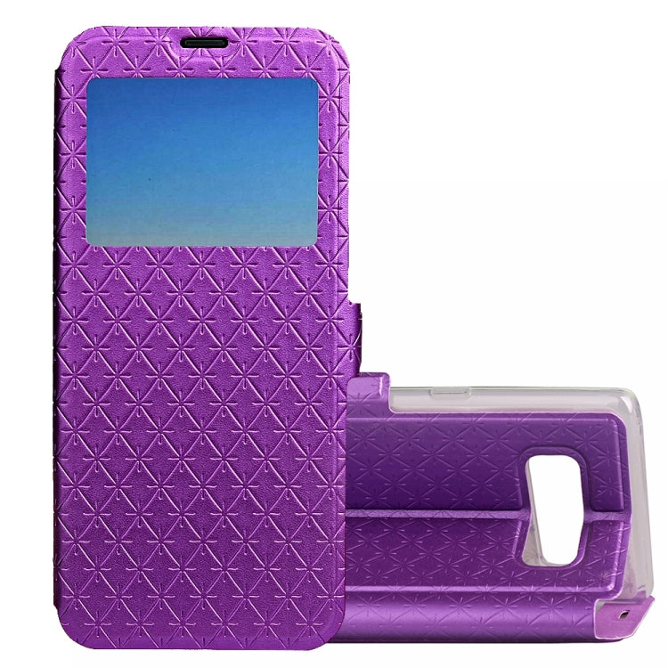 For Galaxy Note 8 Argyles Texture Horizontal Flip Leather Case with Holder & Card Slots & Call Display ID