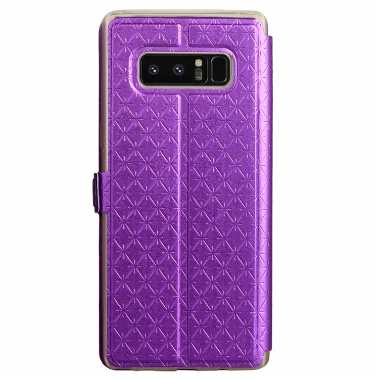 For Galaxy Note 8 Argyles Texture Horizontal Flip Leather Case with Holder & Card Slots & Call Display ID