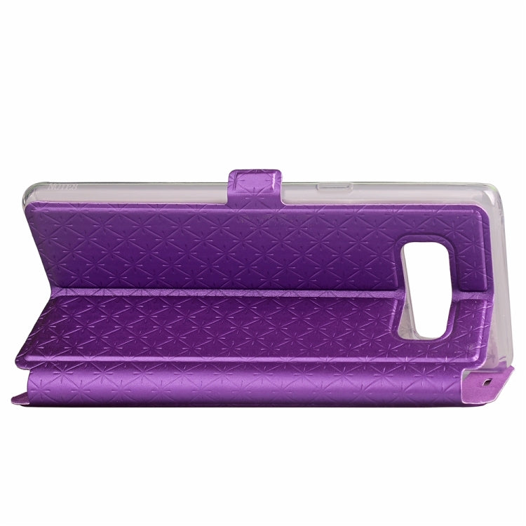 For Galaxy Note 8 Argyles Texture Horizontal Flip Leather Case with Holder & Card Slots & Call Display ID