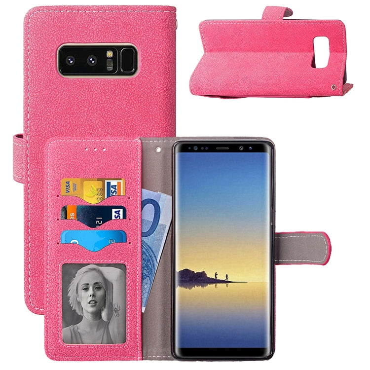 For Galaxy Note 8 Matte Leather Horizontal Flip Leather Case with Holder & Card Slots & Wallet & Photo Frame