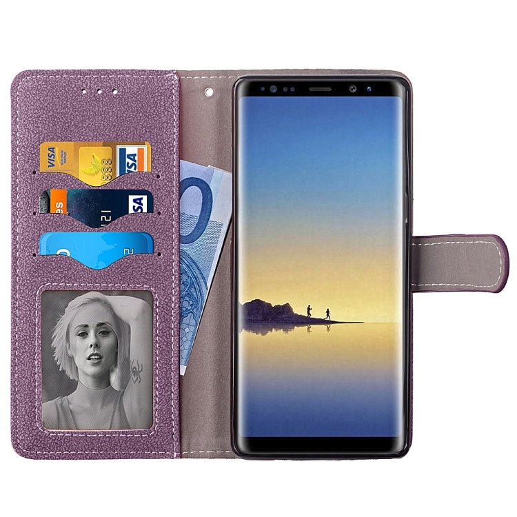 For Galaxy Note 8 Matte Leather Horizontal Flip Leather Case with Holder & Card Slots & Wallet & Photo Frame